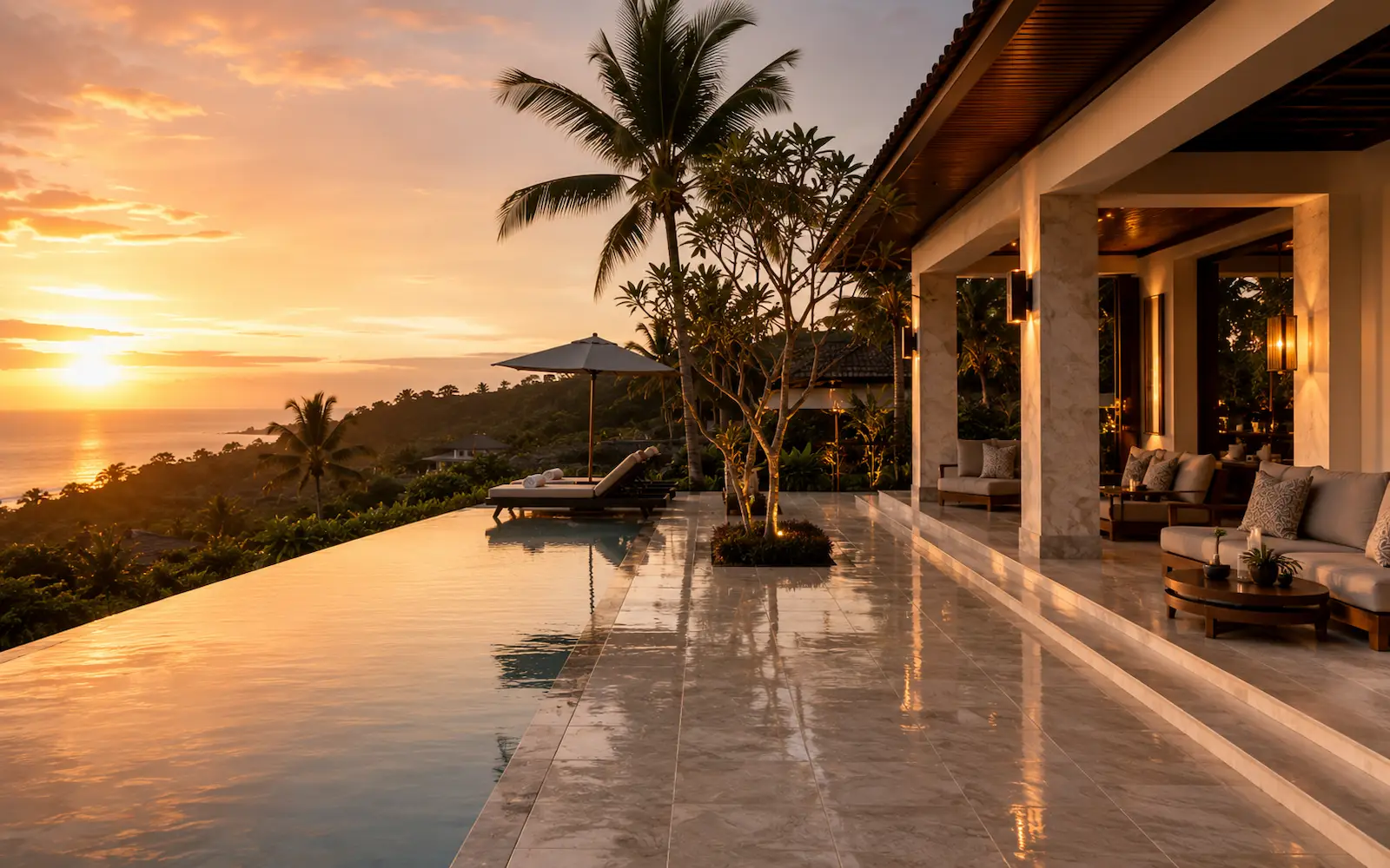 Guest-ready luxury villa after premium exterior care Bali service